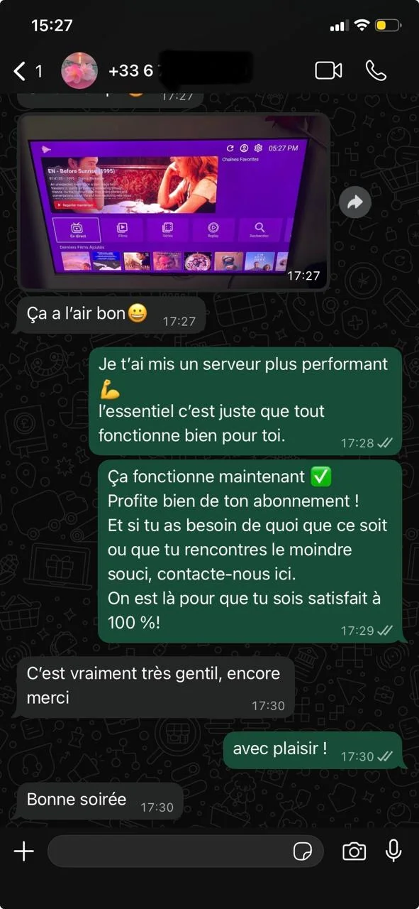 avis sur service france iptv pro