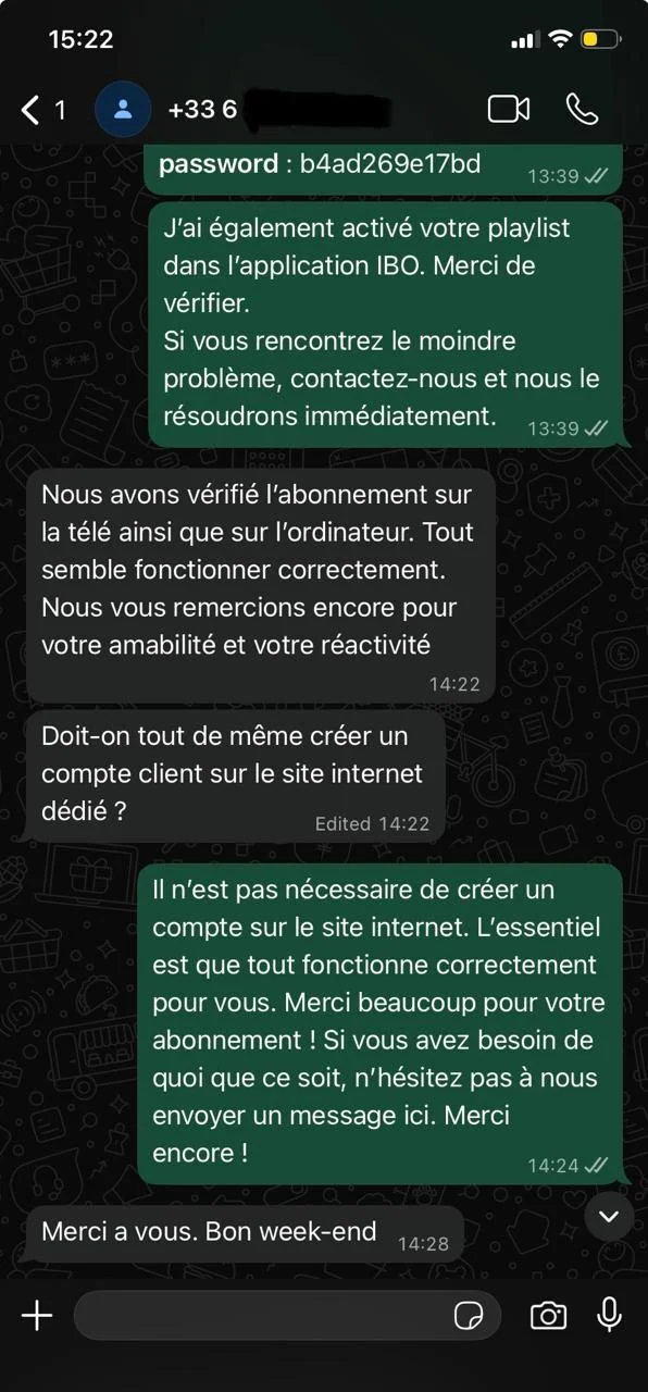 avis sur service france iptv pro